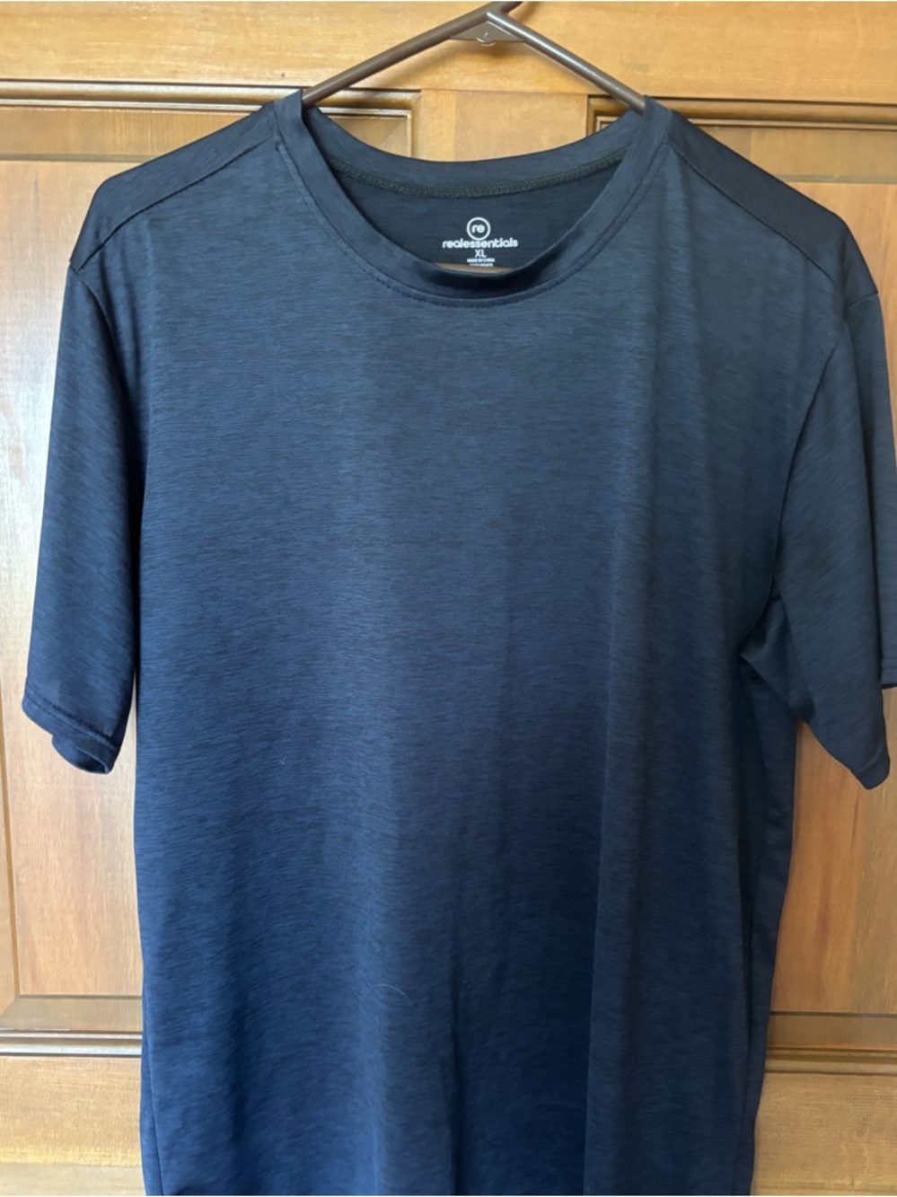 Real Essentials Mens Navy Crewneck Tee XL